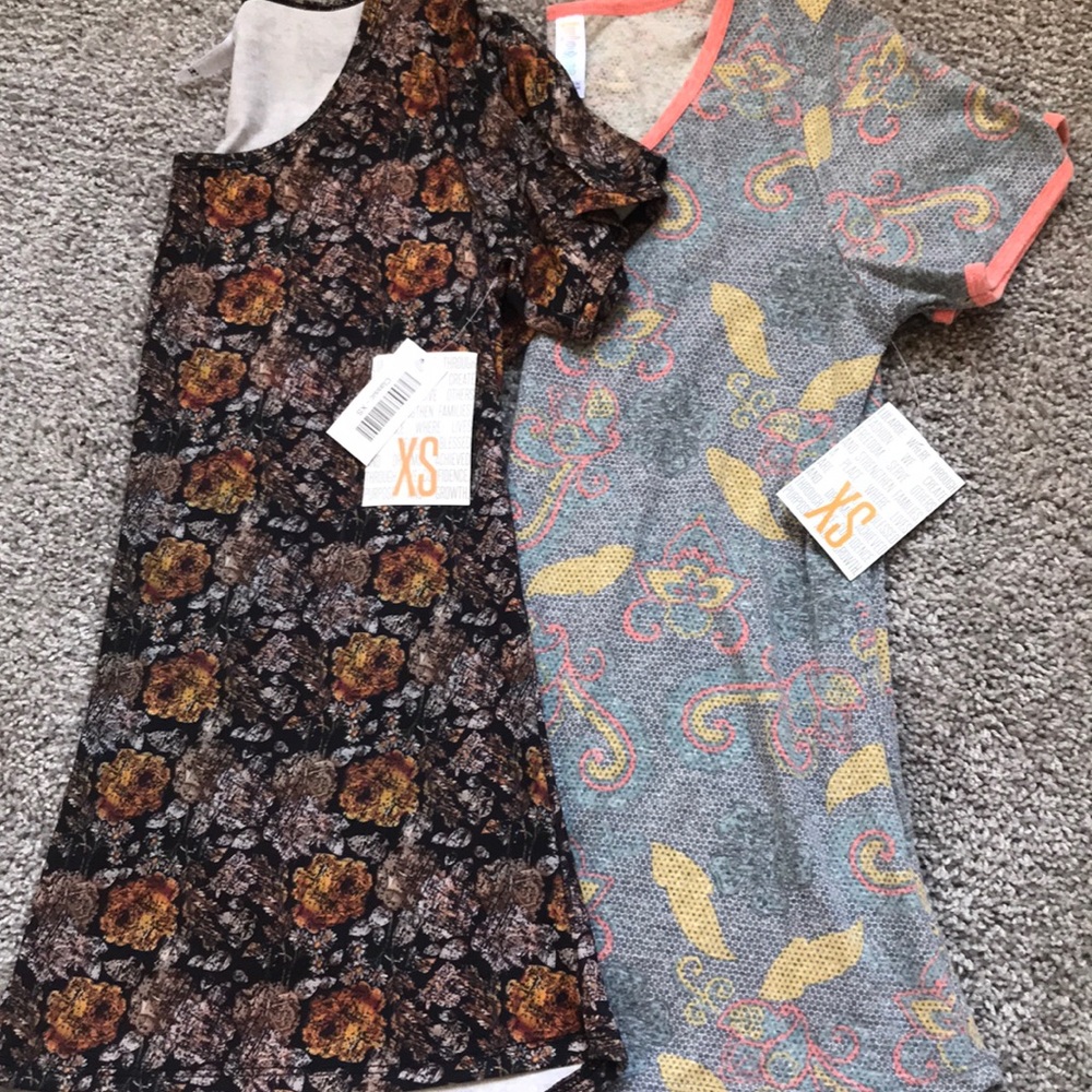 NWT lot of 2 LuLaRoe Classic T size XS